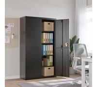 HKLGBVCR Classeur Acier 105x40x180 cm Noir 4 Etageres
