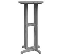 HKLGBVCR Table Bar Ronde Extérieure Polyéthylène 55x55x107 cm Gris Clair | Design moderne, lignes épurées, résiste pluie et UV, assemblage facile, entretien minimal, idéale jardin et terrasse