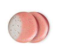 HKliving Assiette 70's Ø 17.5 cm 2 pièces Lychee