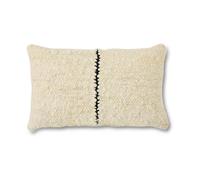 HKliving Coussin Natural wool striped 30x50 cm White