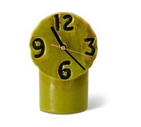 HKliving Horloge en céramique rétro 18 cm Olive