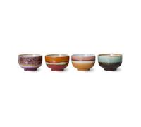 HKliving Lot de 4 bols 70's Ø13.5 cm Geyser