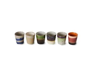 HKliving Mug 70’s lot de 6 Grounding