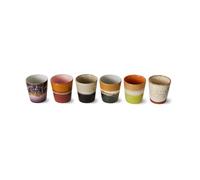 HKliving Mug 70’s lot de 6 Soil