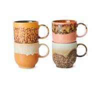 HKliving Mug 70's 25 cl. lot de 4 Cape