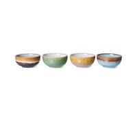 HKliving Petit bol 70's lot de 4 Multi