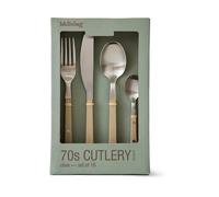 HKliving Set de couverts 70's. 16 pièces Olive