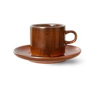 HKliving Tasse avec soucoupe Home Chef 22 urned orange
