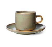 HKliving Tasse avec soucoupe Home Chef 22 cl Moss green