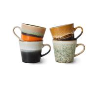 HKliving Tasses à cappuccino 70's Lot de 4 Verve