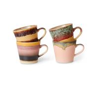HKliving Tasses à cappuccino 70's Lot de 4 Vista