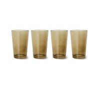 HKliving Verre à thé 70's glassware 20 cl. lot de 4 Mud brown