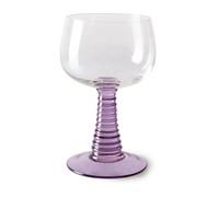 HKliving Verre à vin haut Swirl Purple