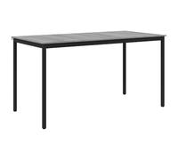 HKQWPBF Lot de 2 tables à manger en bois avec pieds en métal à angle droit | Pour cuisine et salle à manger, design moderne, forme rectangulaire, pieds métalliques solides