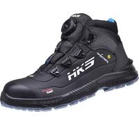 HKS Botte de sécurité unisexe S3 ESD Nanotech lisse TPU-PU BOA fermeture rotative "BFS 80 BOA" 45