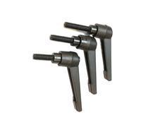 HKSDKABOP Poignée de levier de serrage réglable en acier allié | Scénario d'utilisation noir M4-M16 : machines-outils, travail du bois, emballage, impression.(M6x50x50x1pcs)