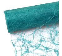 HKT Home Deco Sizoweb Chemin de Table - 25 mètres rôle + 100 Déco Coeur Gratuit (30 cm Largeur, en Turquoise)