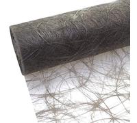 HKT Home Deco Sizoweb Chemin de Table Anthracite - Taupe 7,9 cm Rouleau 50 Mètres 64 026 de r