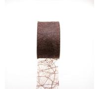 HKT Home Deco Sizoweb Chemin de Table Chocolat 7,9 cm Rouleau 50 Mètres 64 021 de r