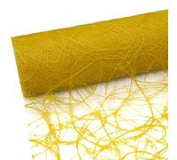 HKT Home Deco Sizoweb Chemin de Table Jaune Soleil 7,9 cm Rouleau 50 Mètres 64 022 de r