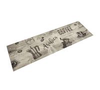 HKTMGDNG ANRO Tapis de cuisine en velours antidérapant et lavable - 45 x | Le tapis gris café doux absorbe l'eau dans la cuisine ou la zone de cuisson et se roule sans effort pour économiser de