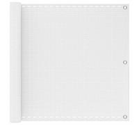 HKTMGDNG Brise-vue pour balcon - 75 x 800 cm - Blanc - En polyéthylène haute densité