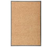 HKTMGDNG Paillasson lavable crème 60 x 90 cm | Paillasson absorbant avec dos en PVC pour entrée, couloir et terrasse, enroulable et facile d'entretien.