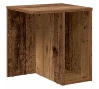 HKTMGDNG Table d'appoint en bois vieilli - 37 x 32 x 40 cm - Petite table | Dispose d'une étagère de rangement ouverte, mesurant 37 x 32 x 40 cm, idéale pour les tables de chevet de chambre ou le salon