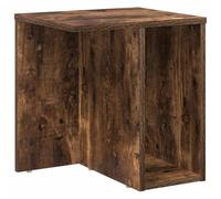 HKTMGDNG Table d'appoint en chêne fumé - 37 x 32 x 40 cm - Table de chevet | Dispose d'une étagère de rangement ouverte, mesurant 37 x 32 x 40 cm, idéale pour les tables de chevet de chambre ou le salon