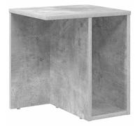 HKTMGDNG Table d'appoint gris béton 37 x 32 x 40 cm - Table basse moderne | Dispose d'une étagère de rangement ouverte, mesurant 37 x 32 x 40 cm, idéale pour les tables de chevet de chambre ou le salon
