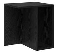 HKTMGDNG Table d'appoint noire aspect chêne 37 x 32 x 40 cm, petite table | Dispose d'une étagère de rangement ouverte, mesurant 37 x 32 x 40 cm, idéale pour les tables de chevet de chambre ou le salon