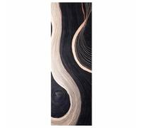 HKTMGDNG Tapis de cuisine antidérapant en velours - Noir - 180 x 60 cm | Tapis de cuisine en velours doux : absorbant, antidérapant et lavable en machine pour plus de confort lors de la cuisson.
