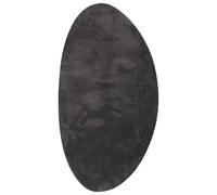 HKTMGDNG Tapis Huarte Anthracite 100 x 200 cm Polyester | Tapis de couloir doux avec dessous antidérapant pour chambre à coucher et couloir, facile d'entretien et pliable pour