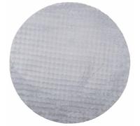 HKTMGDNG Tapis rond gris Ø 120 cm lavable en machine salon | Tapis doux antidérapant en polyester pour chambre à coucher, couloir, balcon, insonorisant et facile d'entretien