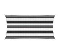 HKTMGDNG Voile d'ombrage à angle droit - 2,5 x 4,5 m - Anthracite et blanc - Filet d'ombrage respirant en polyéthylène haute densité - Protection contre le vent - Pour jardin, terrasse et balcon