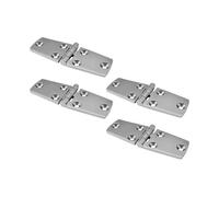 HKVTVCYPYA Charnière de porte en fonte, polissage miroir, 38x102MM, charnières marines en acier inoxydable 316, 6 trous, pièces de quincaillerie de bateau, 4 pièces