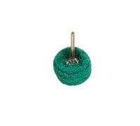 HKVTVCYPYA Mini brosse tampon à récurer 22-38mm, roue Abrasive, meulage de fibres de Nylon, tête de ponçage, polissage, tige de 3mm(5-layer green-20pcs-30mm)