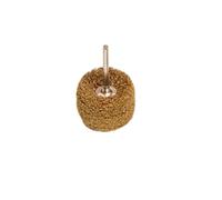 HKVTVCYPYA Mini brosse tampon à récurer 22-38mm, roue Abrasive, meulage de fibres de Nylon, tête de ponçage, polissage, tige de 3mm(4-layer brown-50pcs-38mm)