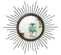 HLFMVWE Miroir mural grand à rayons étoilés style Boho - Miroir rond en métal moderne pour décoration de maison - Miroir pour salle de bain, chambre, couloir, balcon, entrée, salon - 50,8 cm