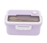 HLHLH Récipient Alimentaire En Plastique Résistant À La Chaleur, Boîte Déjeuner Bento De 1500 Ml, Portable Avec Poignée, Étanche, Compartimenté for Enfants, Adolescents Et Adultes(Purple)