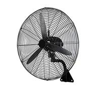 HLILY Ventilateur Mural,Industriel Ventilateur Électrique Mural,oscillant Ou Fixe,3 Vitesses,pour Entrepôt/Bureau/Chambre/dortoirs-Silencieux (Noir 55cm-78cm)