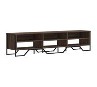 hliofuir Meuble TV marron aspect chêne 180 x 34 x 41 cm Meuble bas moderne | Meuble TV pratique pour le salon et la chambre à coucher avec dessus robuste et beaucoup d'espace de rangement pour les