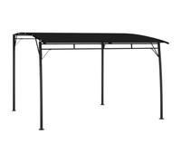 hliofuir Pergola 3 x 3 m Auvent de terrasse en métal Anthracite | Auvent solide pour jardin et terrasse. Cadre en acier revêtu par pulvérisation pour plus de stabilité pendant les journées