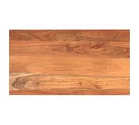 hliofuir Plateau de table rectangulaire en bois d'acacia massif 100 x 60 x | Plateau de rechange stable en bois dur véritable pour salle à manger et bureau, grain naturel comme pièce unique.