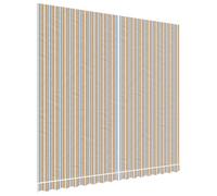 hliofuir Tissu de rechange pour auvent - 4 x 3,5 m - Orange et bleu - En polyester robuste - Avec bras articulés - Pour terrasse, balcon - 380 x 345 cm