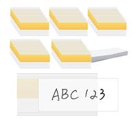 HLIWS 50 Pièces Porte-Étiquette de Prix Étagère,pour supermarchés-4x8cm | PVC,autocollant,transparent,découpable,idéal pour marquer les compartiments des étagères,tiroirs et armoires à dossiers