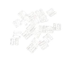 HLLR 10 X Beaux Crochets de Robinet Rectangle en Plastique Artisanal et Fermoir à Coudre sur Le Soutien-Gorge de Maillot de Bain Bikini