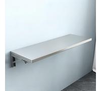 Hltdzer Table Pliable Fixée Au Mur en Acier Inoxydable 304, Bureau Convertible Rabattable Économe D’Espace pour Petits Espaces, Poste de Travail Flottant(40 * 30cm/15.7 * 11.8in)