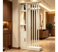 HLTQL Claustra Intérieur Bois sans Percage Separation De Piece,202x80x24cm | Cloison De Separation Bois Bureau Interieur Blanc Séparateur Piece Amovible Pièce Chambre,202x80x24cm