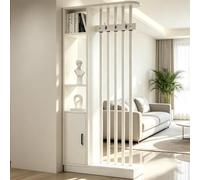 HLTQL Cloison De Separation Bois sur Pied Room Divider Screen,202x80x24cm | Meuble Separation De Piece Intérieur Avec Rangement Cloison Claustra Bois Amovible Sans Percage,202x80x24cm
